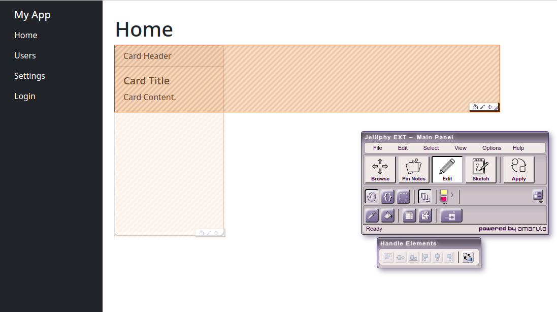 Resize elements